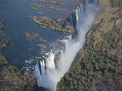 view of the falls